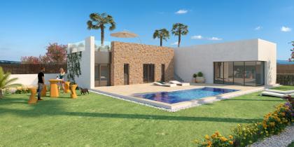 3 Bed 2 Bath New Build Detached Villas with Landscaped Gardens & Pool in La Finca Golf Algorfa Algorfa